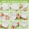 Square Paper Biscuit Boxes with Clear PVC Window LS-CON-WH0098-16A-02-4