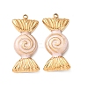 304 Stainless Steel Enamel Pendants SA-CBAD609-05G-02-1