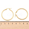 Ion Plating(IP) 304 Stainless Steel Hoop Earrings EJEW-N0016-11G-E-3