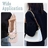 7Pcs 7 Colors Alloy Enamel Flower Link Bag Extension Chains HJEW-TAC0104-8