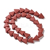 Triangle Dyed Natural Lava Rock Beads Strands G-O126-04A-12-2