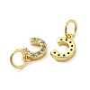 Brass Micro Pave Cubic Zirconia Pendants KK-M273-02G-C-2