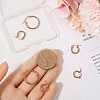 3 Styles 201 Stainless Steel Hoop Earrings EJEW-SP0001-04-3