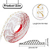 PVC Flowers Pattern Mirror Self-adhesive Sticker FIND-WH0152-356B-2