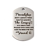 Anti-Tarnish 201 Stainless Steel Pendants STAS-R002-02P-14-1