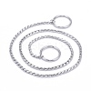 304 Stainless Steel Dog Choke Chain Collar X-STAS-K201-03B-P-1