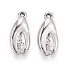 304 Stainless Steel Crab Claw Pendants STAS-T069-01P-1