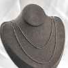 Brass Double Layer Necklaces NJEW-D302-53P-1