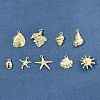 9Pcs 9 Styles Ocean Series Alloy Pendants FIND-FS0003-31-8