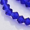 Faceted Bicone Glass Beads Strands LS-EGLA-P017-3mm-08-3