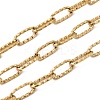 304 Stainless Steel Textured Paperclip Chains CHS-P029-01G-1