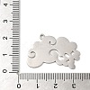 Non-Tarnish 201 Stainless Steel Pendants STAS-B049-22P-3