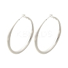 Brass Hoop Earrings for Women EJEW-A121-18C-S-2