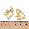 Brass Micro Pave Cubic Zirconia Pendants KK-C132-03I-G-3