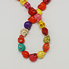 Synthetical Turquoise Beads Strands TURQ-S105-10x10mm-M-2