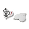 304 Stainless Steel Enamel Pendants STAS-M102-13P-02-2