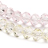 Transparent Painted Glass Beads Strands DGLA-A034-T8mm-A25-4