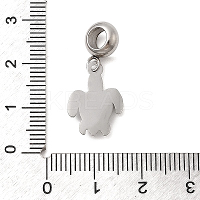 304 Stainless Steel Sea Animal European Dangle Charms LS-STAS-D153-04A-P-1