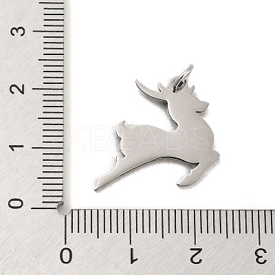 Non-Tarnish Christmas 304 Stainless Steel Pendants STAS-K265-05P-1