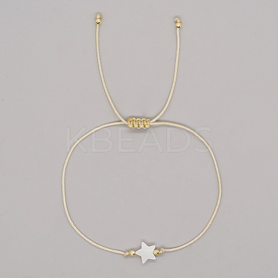 Friendship Shell Bead Braided Bracelets EL8997-2-1