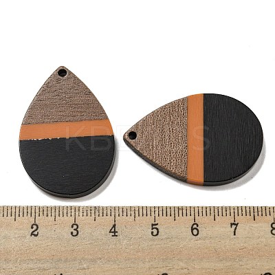 Resin & Walnut Wood Pendants RESI-XCP0002-16H-1