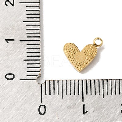 Golden Tone 304 Stainless Steel Rhinestone Charms STAS-L025-005G-04-1