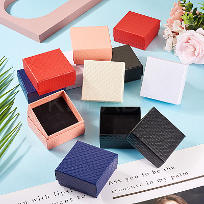 Rhombus Textured Cardboard Gift Storage Boxes CON-TAC0010-03B-04-1