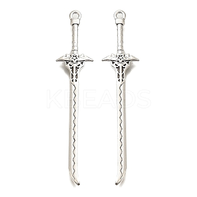 Tibetan Style Alloy Big Pendants FIND-G078-32H-AS-1