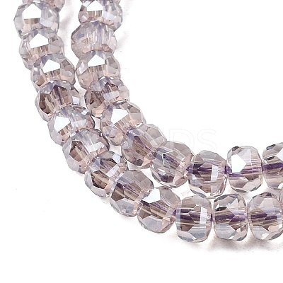 Electroplate Glass Beads Strands GLAA-Q105-03M-1