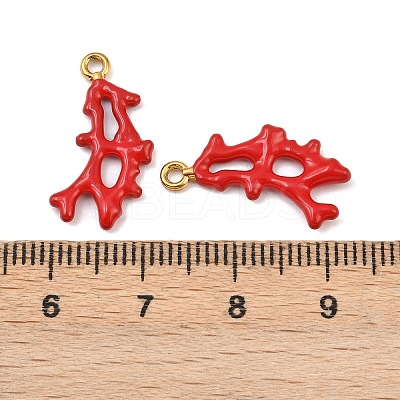 304 Stainless Steel Enamel Pendants STAS-C150-01M-1