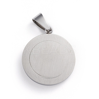 Non-Tarnish 304 Stainless Steel Pendants STAS-I143-08P-06-1
