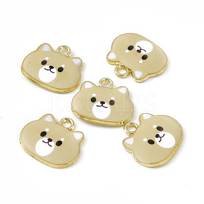 Painted Alloy Pendants PALLOY-P288-02G-05-1