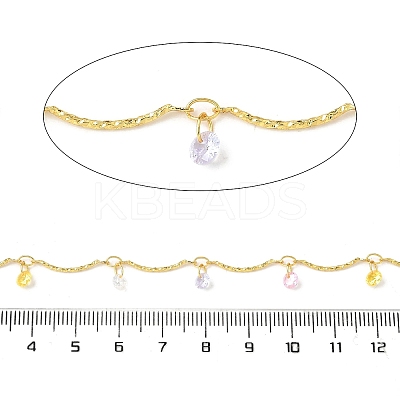 Brass Flat Round Bar Link Chains CHS-H112-17G-1