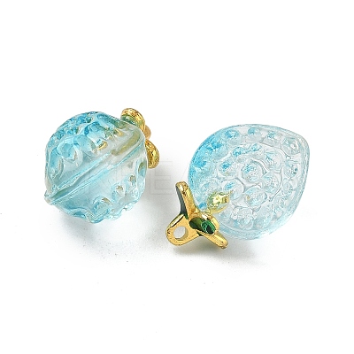 Transparent Glass Pendants GLAA-P072-03G-02-1