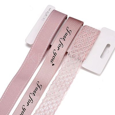 9 Yards 3 Styles Polyester Ribbon SRIB-A014-B01-1