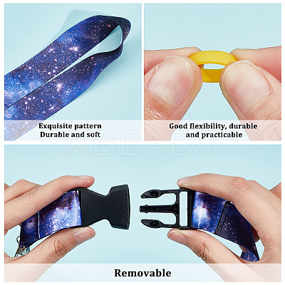 Portable Electronic Cigarette Anti-Lost Necklace Lanyard AJEW-GF0006-21-1