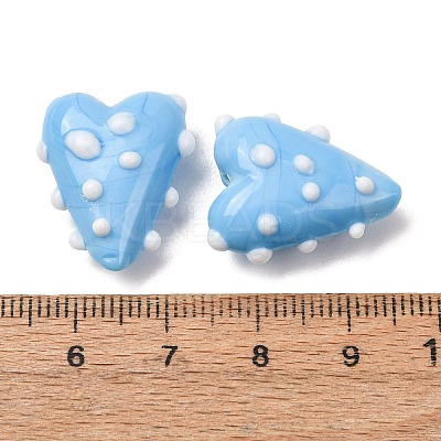 Handmade Lampwork Enamel Beads LAMP-Z025-01G-1