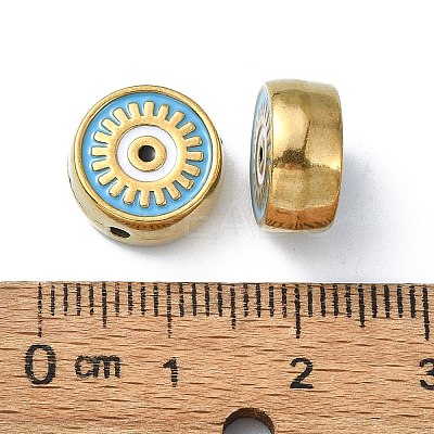 Ion Plating(IP) 304 Stainless Steel Enamel Beads STAS-Q318-13A-1