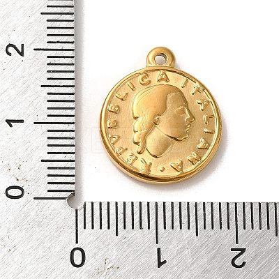 304 Stainless Steel Pendants STAS-L022-267G-1