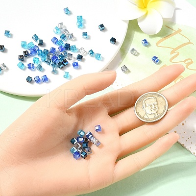 80Pcs 5 Colors Electroplate Glass Beads EGLA-YW0001-78-1