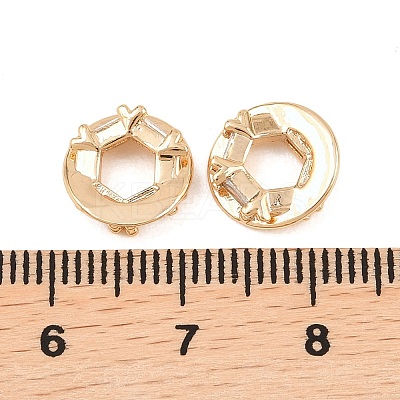 Brass Micro Pave Cubic Zirconia Pendants KK-L261-17G-01-1