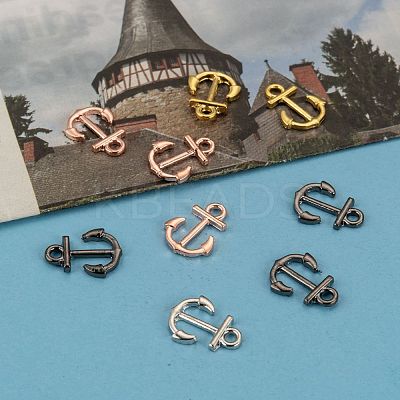 Anchor Brass Pendants ZIRC-F022-64-1