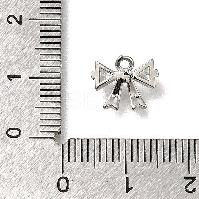 Rack Plating Brass Micro Pave Cubic Zirconia Charms KK-M014-02B-P-1