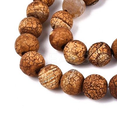 Natural Dragon Veins Agate Beads Strands G-N357-12A-01-1