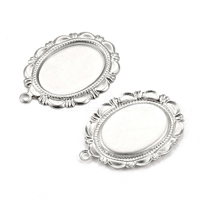 Tarnish Resistant 304 Stainless Steel Pendant Cabochon Settings LS-STAS-I167-03P-1