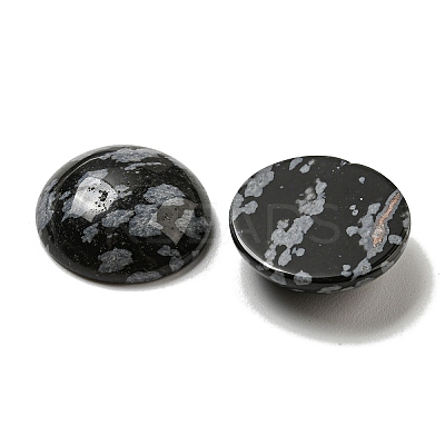 Natural Snowflake Obsidian Cabochons G-C115-02A-14-1
