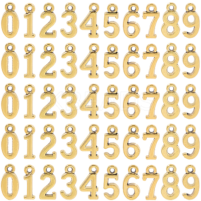 180Pcs 10 Styles Tibetan Style Alloy Pendants FIND-SC0014-90-1