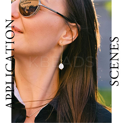 Brass Hoop Earrings Findings Kidney Ear Wires KK-TA0007-10-1