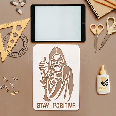 Plastic Hollow Out Drawing Painting Stencils Templates DIY-WH0396-854-1