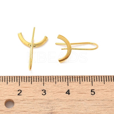 925 Sterling Silver Stud Earrings Findings STER-Z007-07G-1
